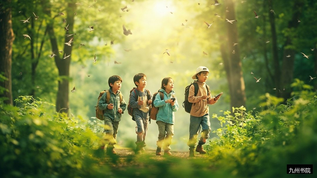 孩子沉迷手机暑假怎么办?九州书院青少年成长营自然教育远离电子产品路径