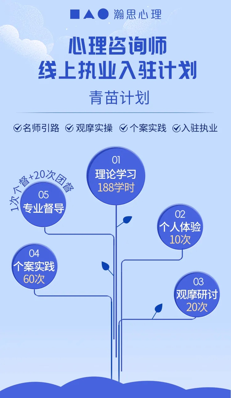 心理咨询师线上青苗入驻计划