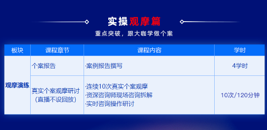 心理咨询师线上临床实践项目