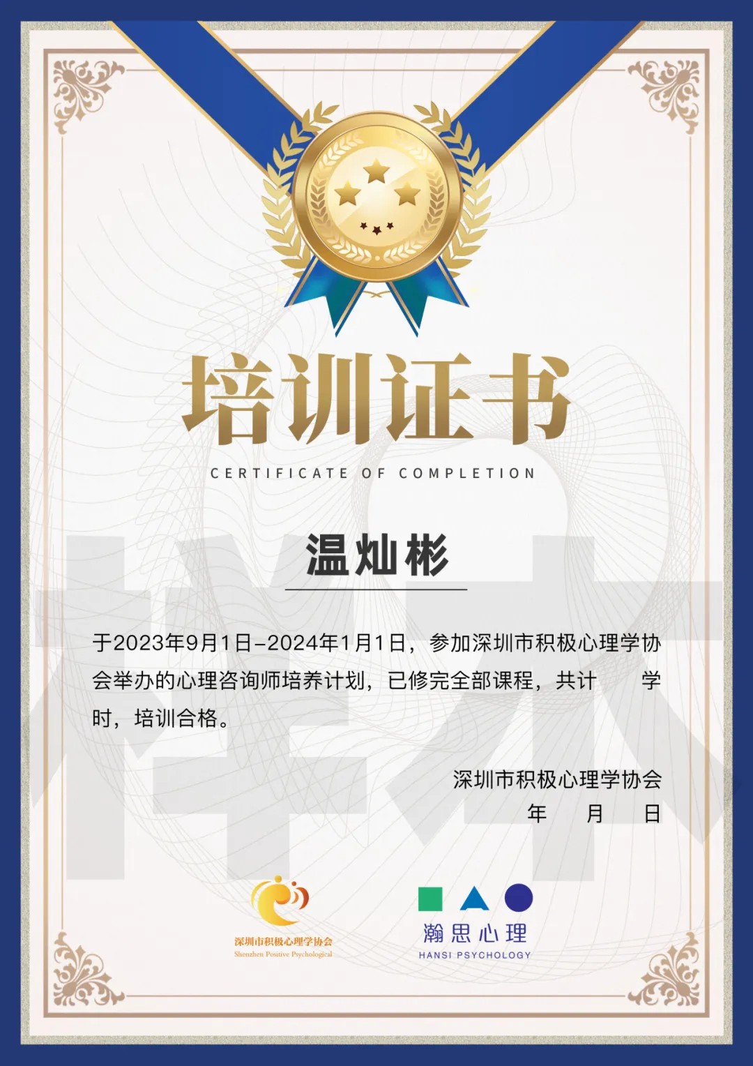 心理咨询师线上临床实践项目