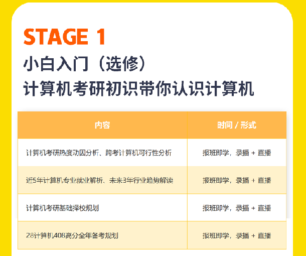 408计算机考研AI定校班课程