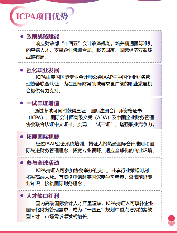 国际注册会计师ICPA项目