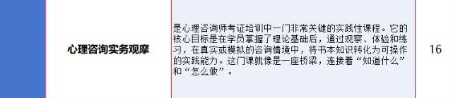 四级心理咨询师培训班