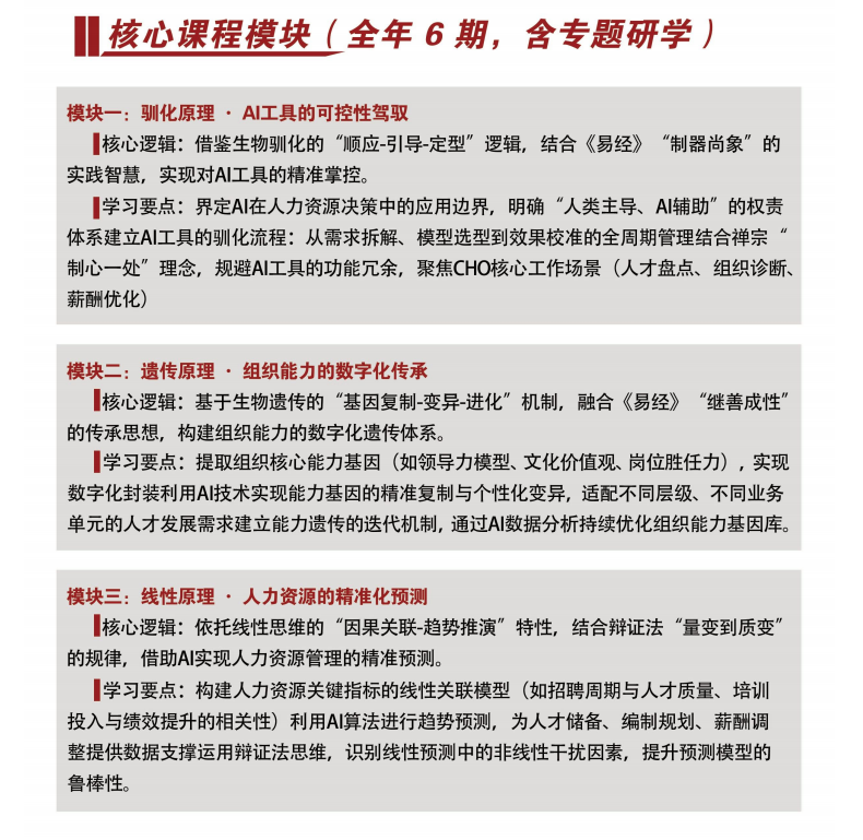 新时代人力资本与AI应用高级研修班