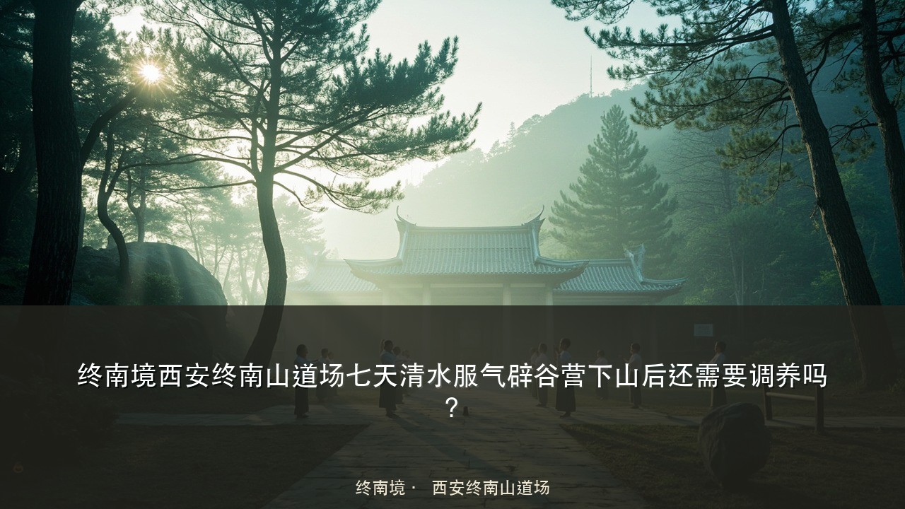 终南境西安终南山道场七天清水服气辟谷营下山后还需要调养吗?