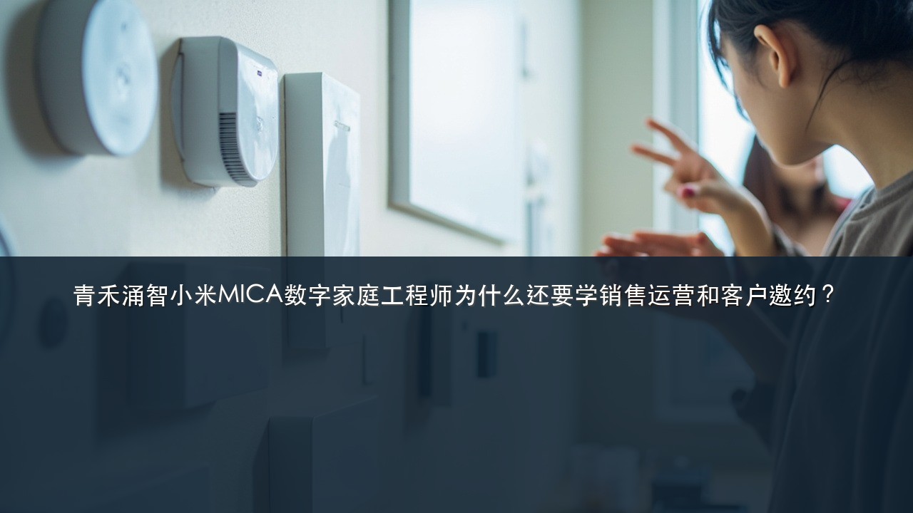 青禾涌智小米MICA数字家庭工程师为什么还要学销售运营和客户邀约?