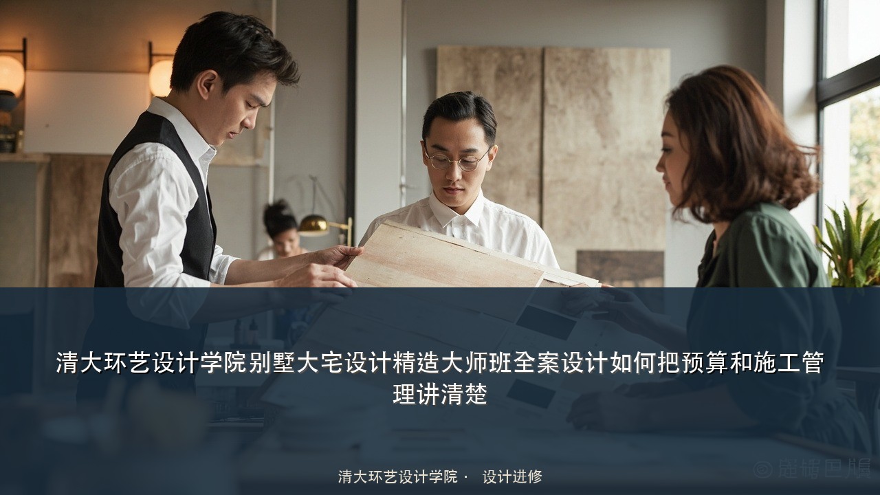 清大环艺设计学院别墅大宅设计精造大师班全案设计如何把预算和施工管理讲清楚