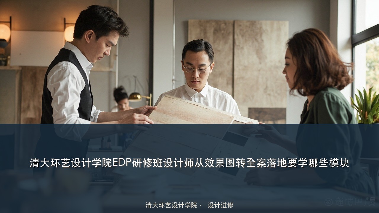 清大环艺设计学院EDP研修班设计师从效果图转全案落地要学哪些模块