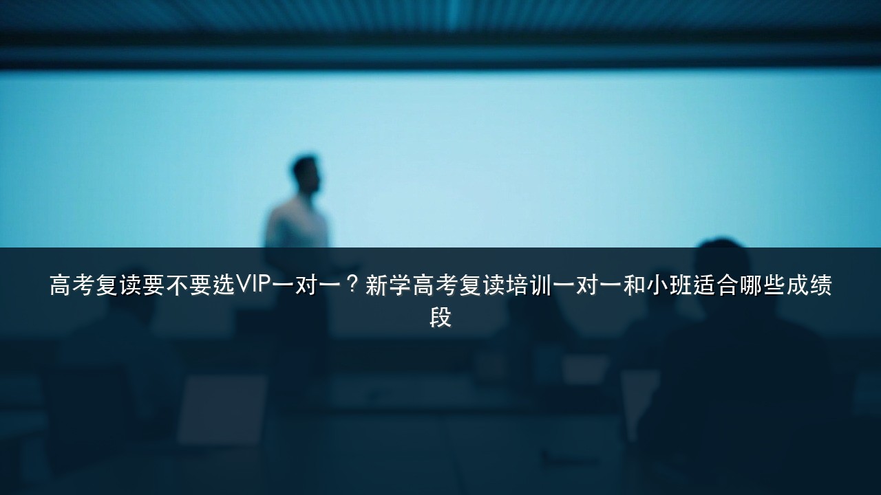高考复读要不要选VIP一对一?新学高考复读培训一对一和小班适合哪些成绩段