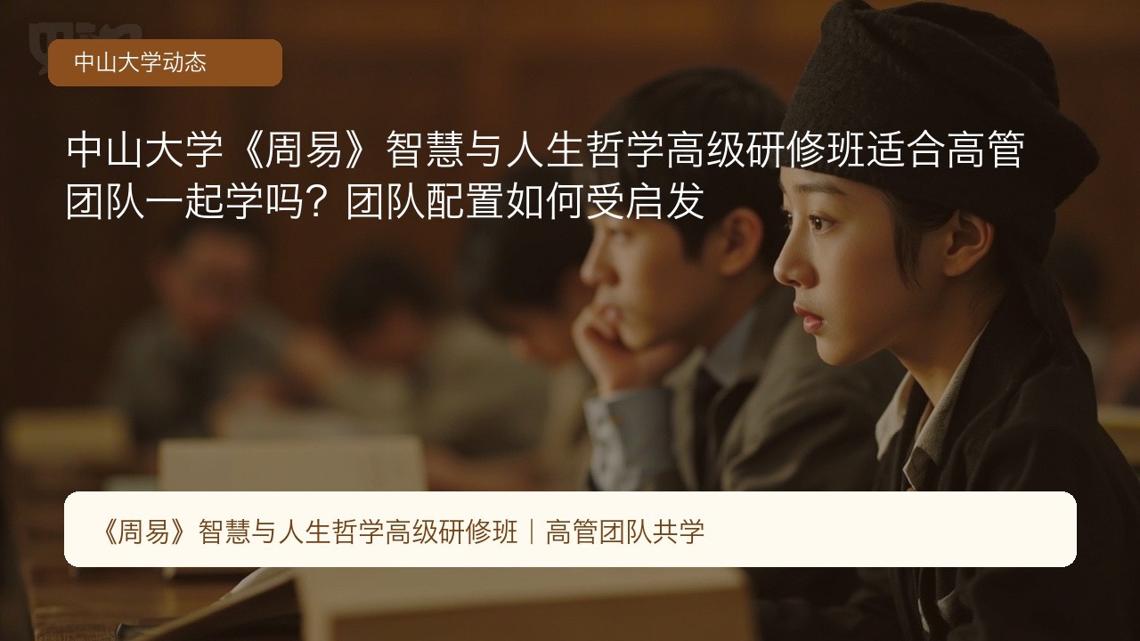 中山大学《周易》智慧与人生哲学高级研修班适合高管团队一起学吗？团队配置如何受启发