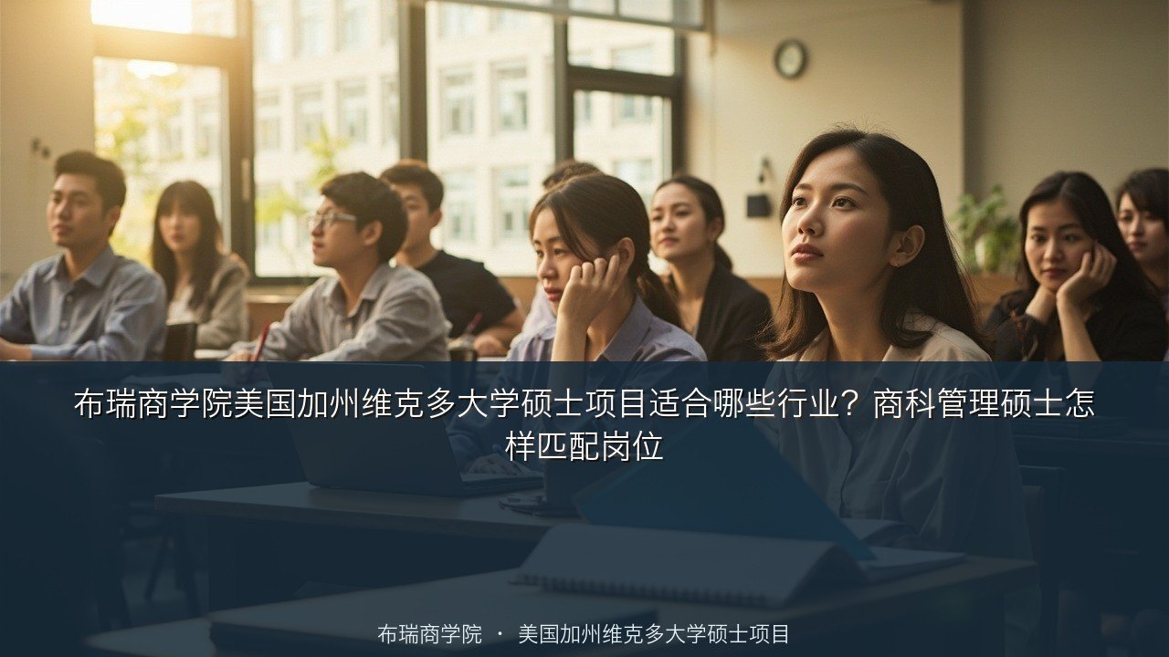 布瑞商学院美国加州维克多大学硕士项目适合哪些行业？商科管理硕士怎样匹配岗位