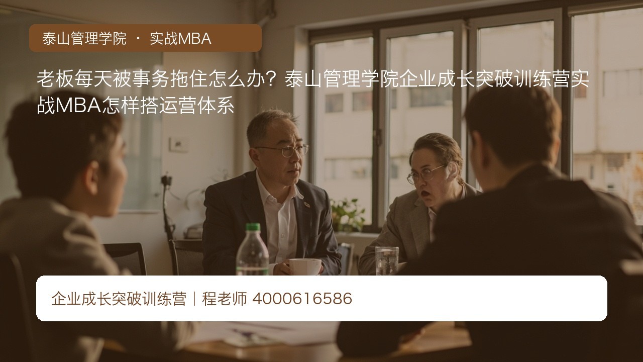 老板每天被事务拖住怎么办?泰山管理学院企业成长突破训练营实战MBA怎样搭运营体系