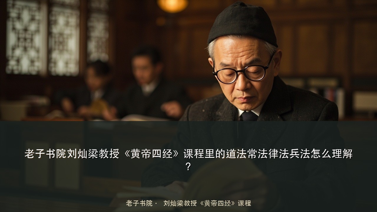 老子书院刘灿梁教授《黄帝四经》课程里的道法常法律法兵法怎么理解?
