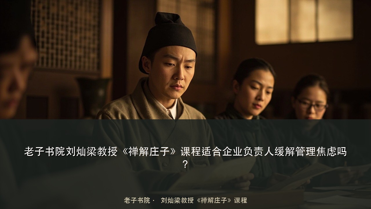 老子书院刘灿梁教授《禅解庄子》课程适合企业负责人缓解管理焦虑吗?, 老子书院刘灿梁教授《禅解庄子》课程适合企业负责人缓解管理焦虑吗?