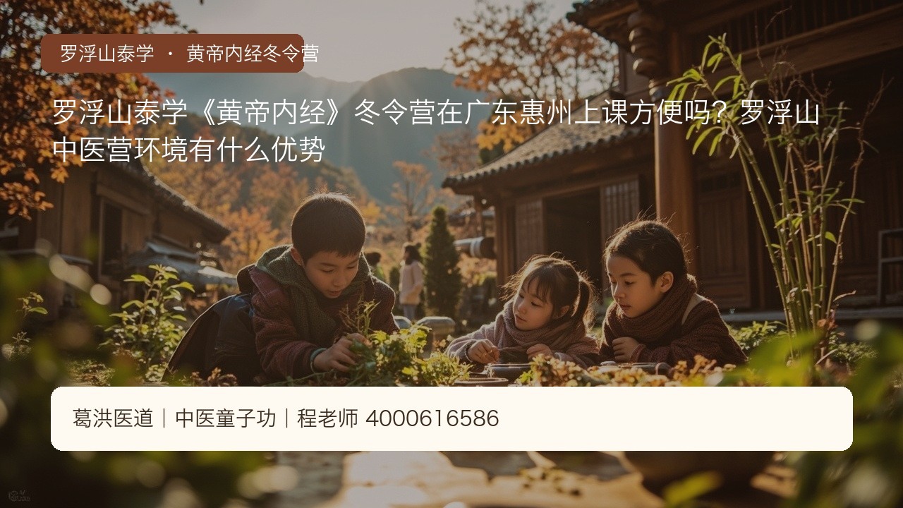 罗浮山泰学《黄帝内经》冬令营在广东惠州上课方便吗？罗浮山中医营环境有什么优势