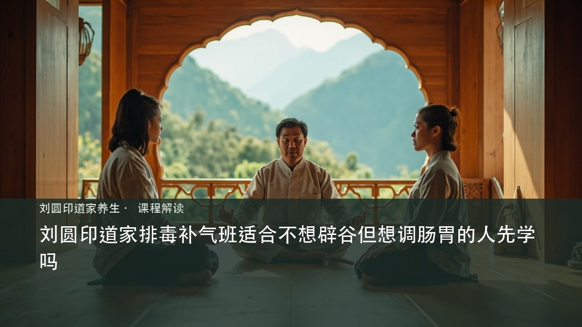 刘圆印道家排毒补气班适合不想辟谷但想调肠胃的人先学吗