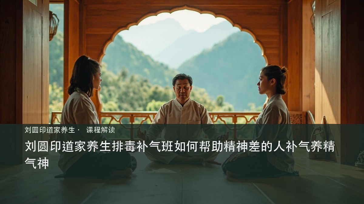 刘圆印道家养生排毒补气班如何帮助精神差的人补气养精气神