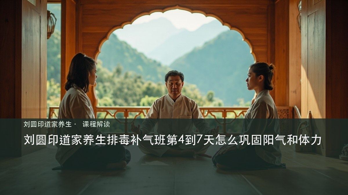 刘圆印道家养生排毒补气班第4到7天怎么巩固阳气和体力
