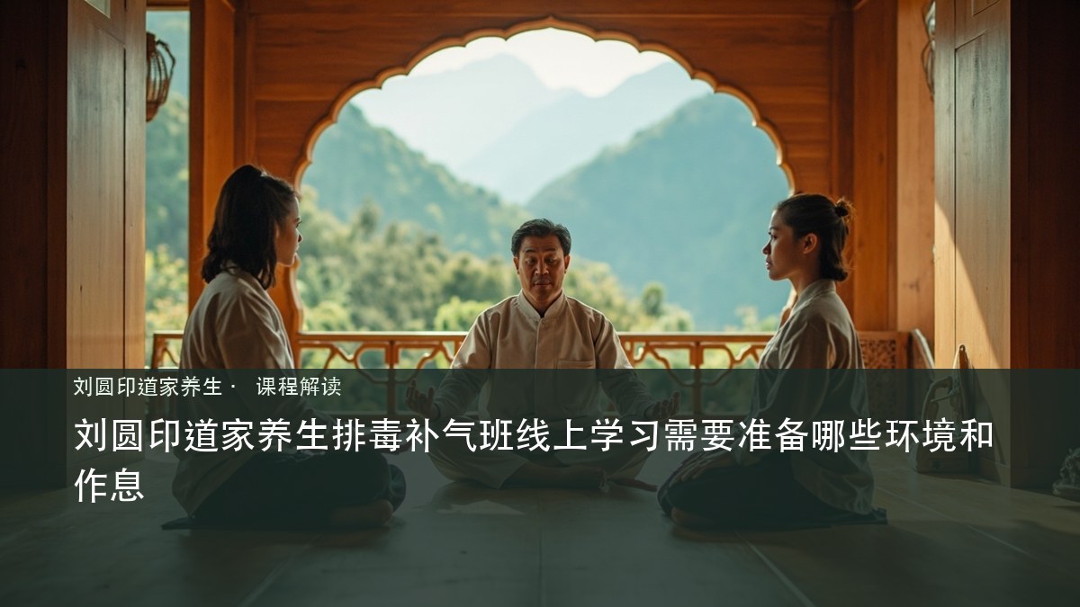 刘圆印道家养生排毒补气班线上学习需要准备哪些环境和作息