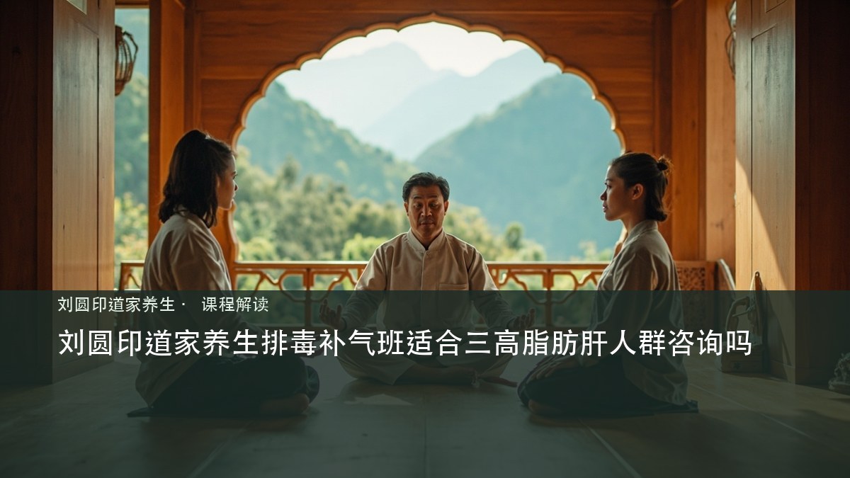 刘圆印道家养生排毒补气班适合三高脂肪肝人群咨询吗