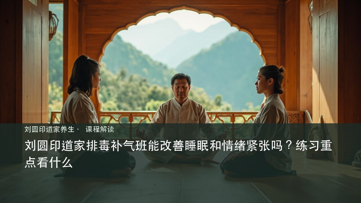 刘圆印道家排毒补气班能改善睡眠和情绪紧张吗?练习重点看什么
