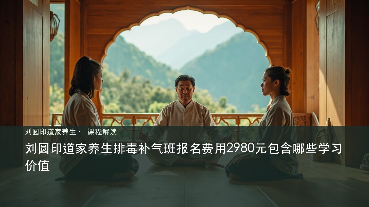 刘圆印道家养生排毒补气班报名费用2980元包含哪些学习价值