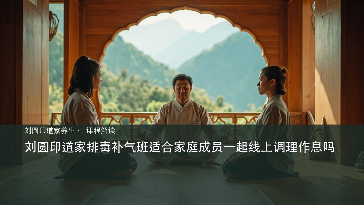 刘圆印道家排毒补气班适合家庭成员一起线上调理作息吗