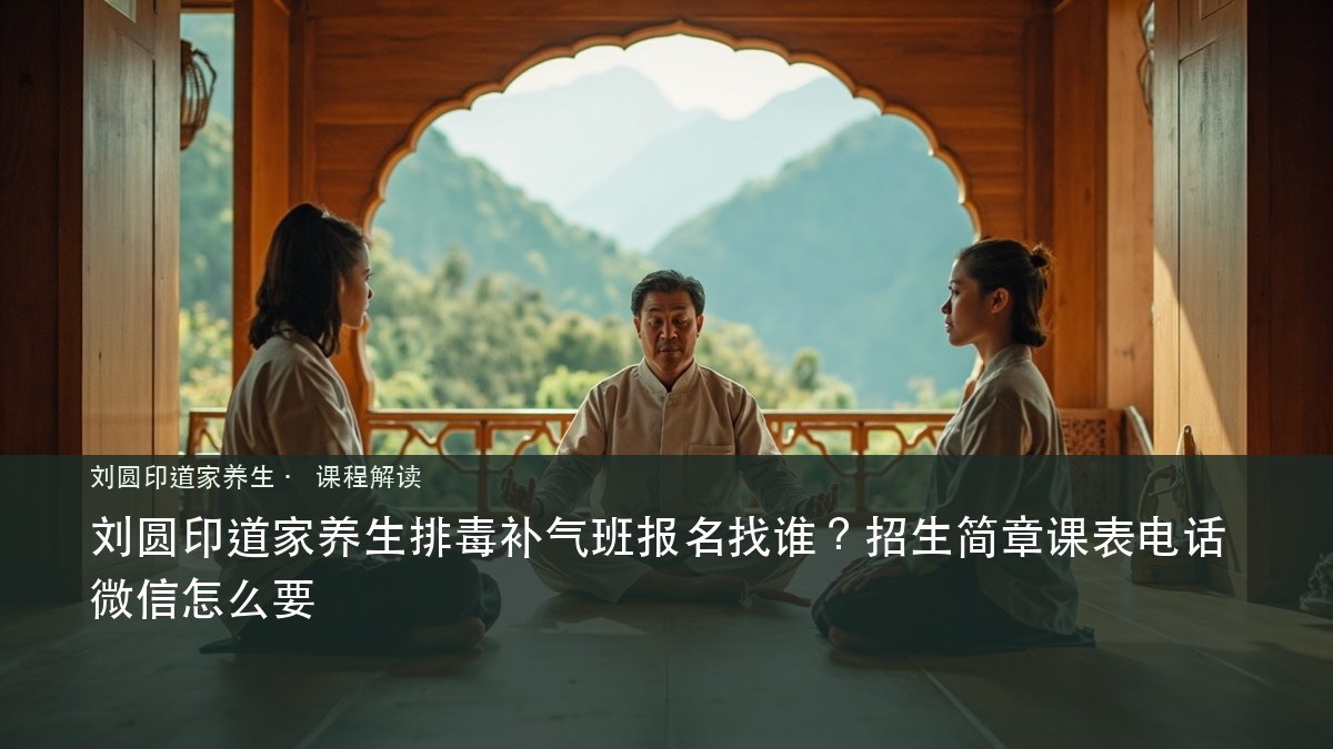 刘圆印道家养生排毒补气班报名找谁?招生简章课表电话微信怎么要