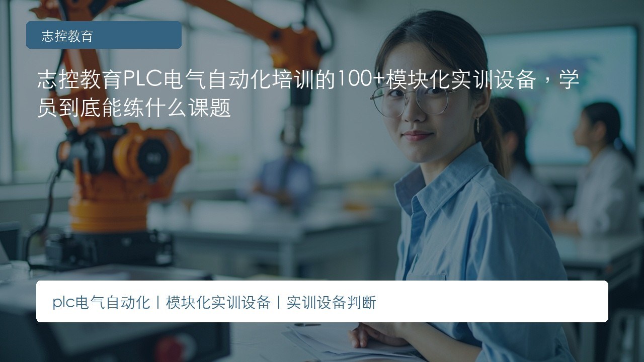 志控教育PLC电气自动化培训的100+模块化实训设备,学员到底能练什么课题