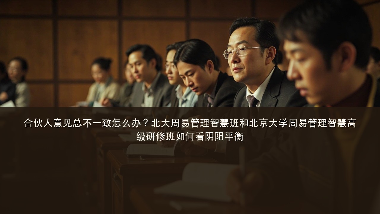 合伙人意见总不一致怎么办?北大周易管理智慧班和北京大学周易管理智慧高级研修班如何看阴阳平衡