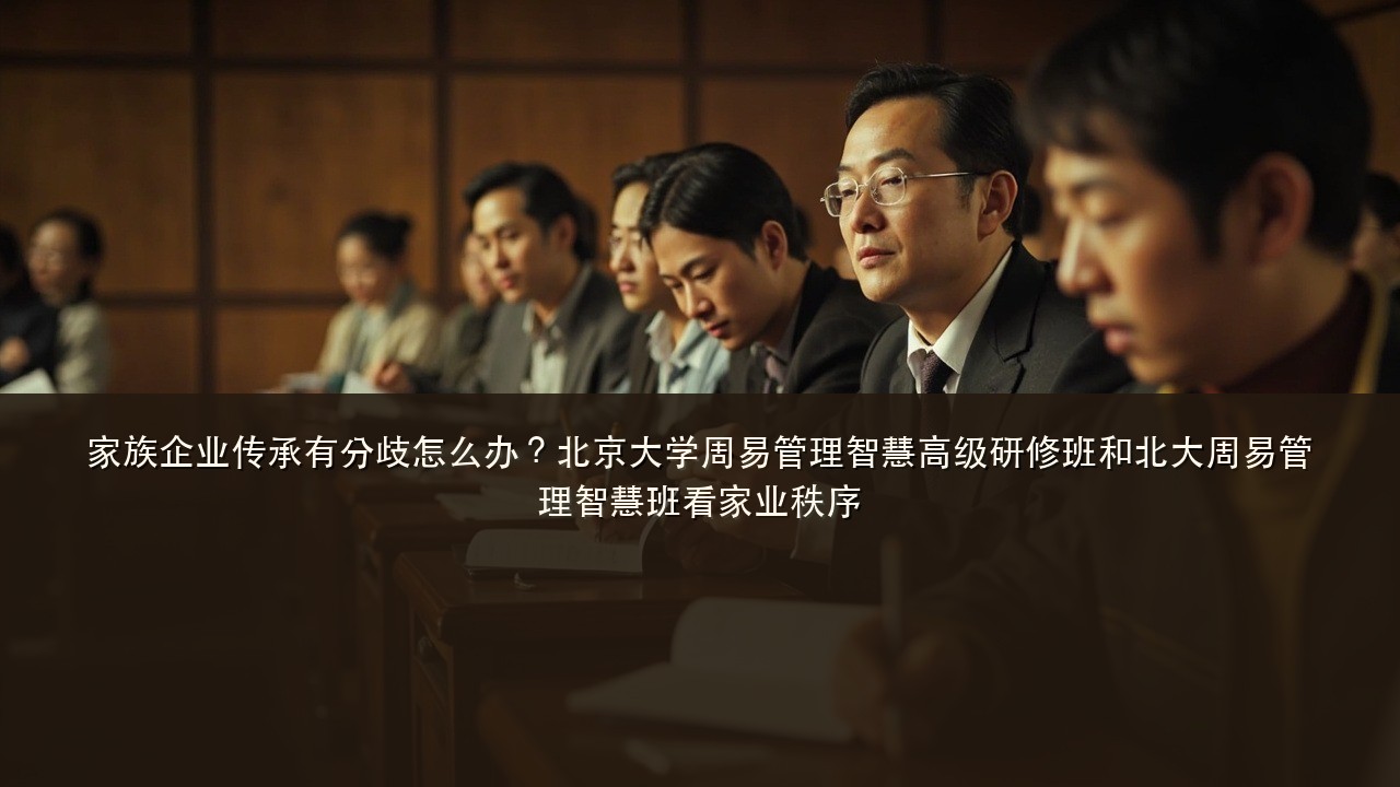 家族企业传承有分歧怎么办?北京大学周易管理智慧高级研修班和北大周易管理智慧班看家业秩序
