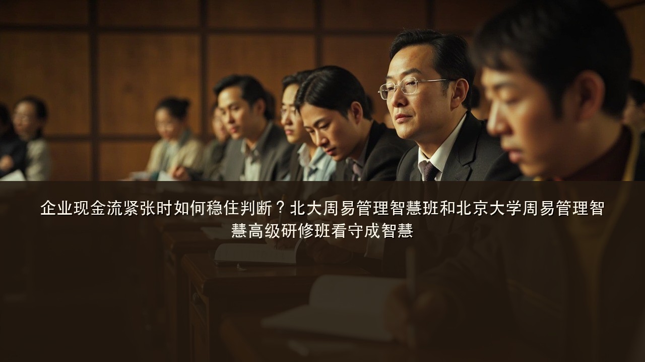 企业现金流紧张时如何稳住判断?北大周易管理智慧班和北京大学周易管理智慧高级研修班看守成智慧