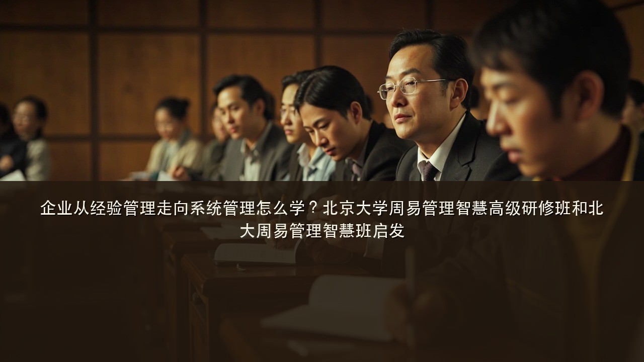 企业从经验管理走向系统管理怎么学?北京大学周易管理智慧高级研修班和北大周易管理智慧班启发