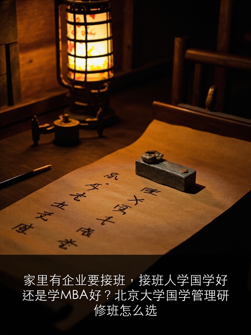 家里有企业要接班,接班人学国学好还是学MBA好?北京大学国学管理研修班怎么选