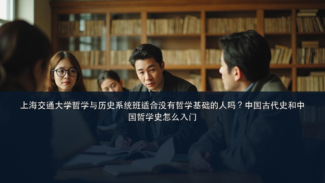 上海交通大学哲学与历史系统班适合没有哲学基础的人吗?中国古代史和中国哲学史怎么入门