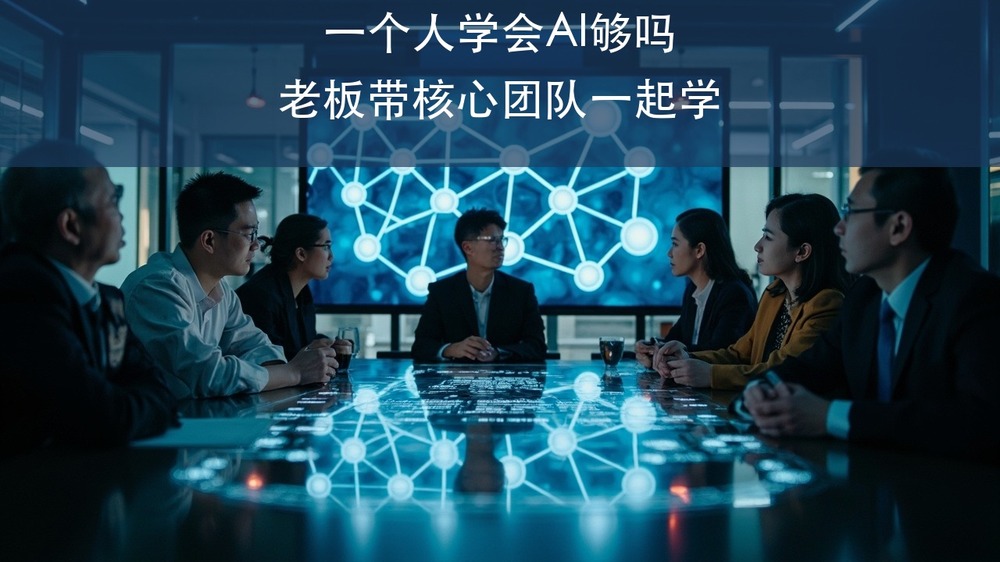 一个人学会AI够吗?老板和核心团队一起上上海交大AI经营创新先锋人才精训班有什么讲究