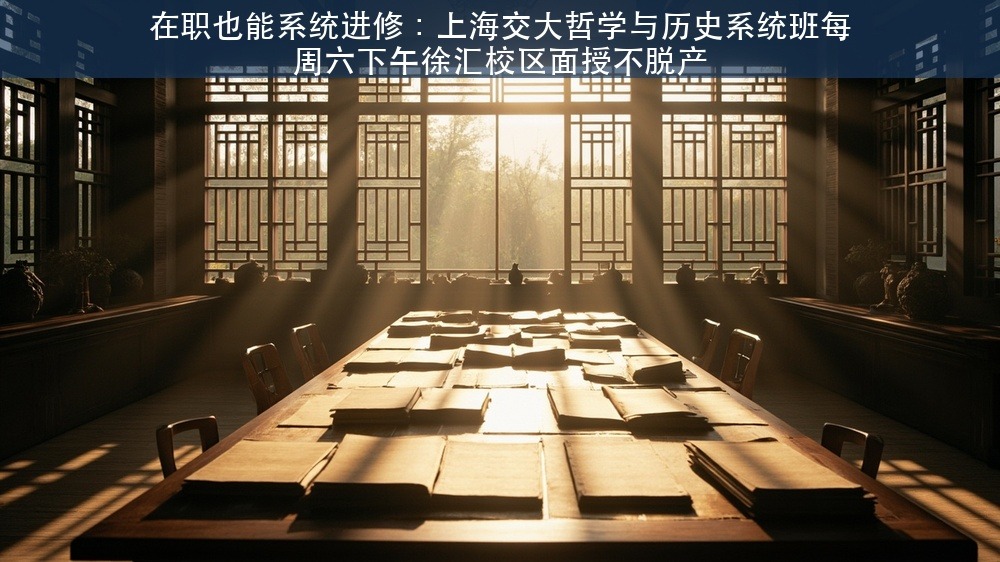 在职也能系统进修：上海交大哲学与历史系统班每周六下午徐汇校区面授不脱产