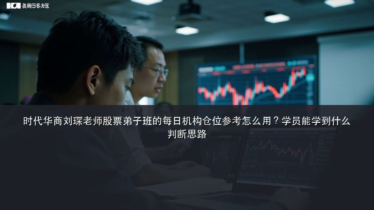 时代华商刘琛老师股票弟子班的每日机构仓位参考怎么用?学员能学到什么判断思路