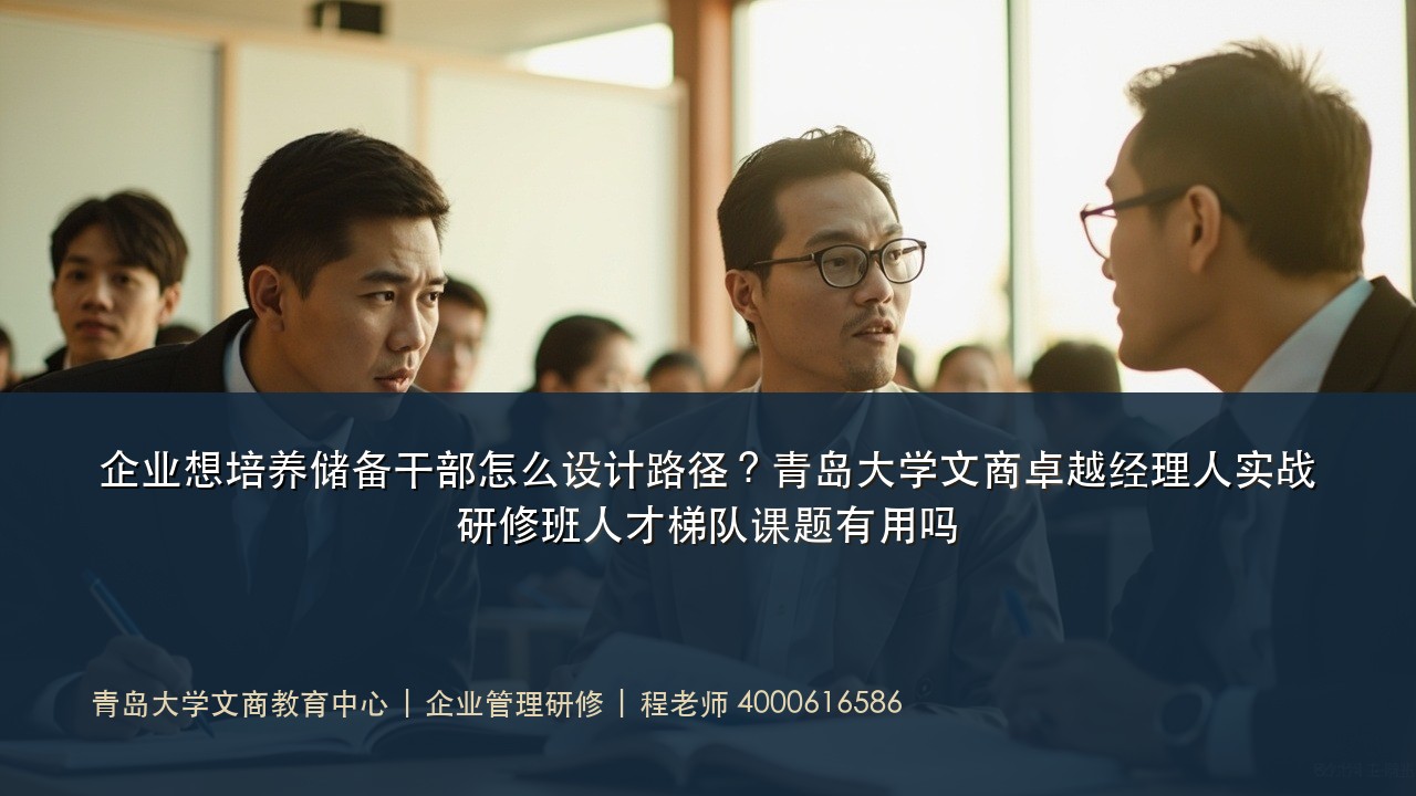 企业想培养储备干部怎么设计路径?青岛大学文商卓越经理人实战研修班人才梯队课题有用吗