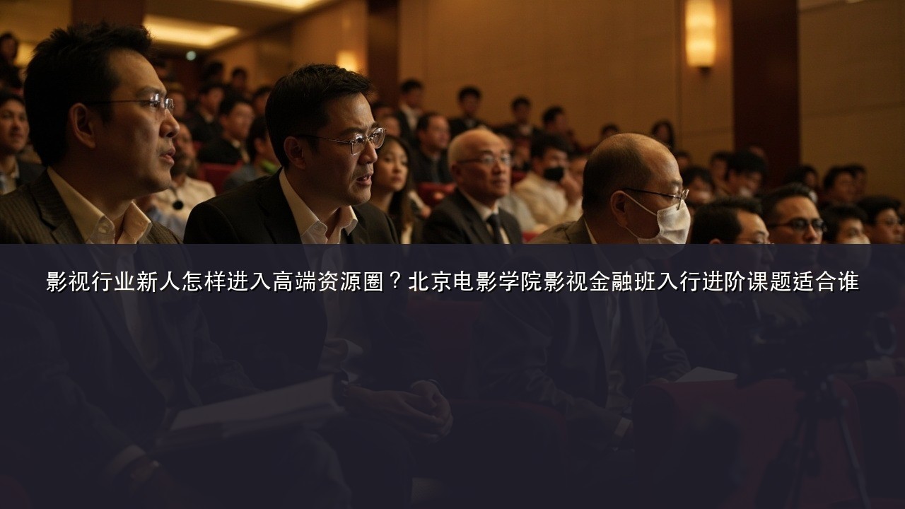影视行业新人怎样进入高端资源圈?北京电影学院影视金融班入行进阶课题适合谁