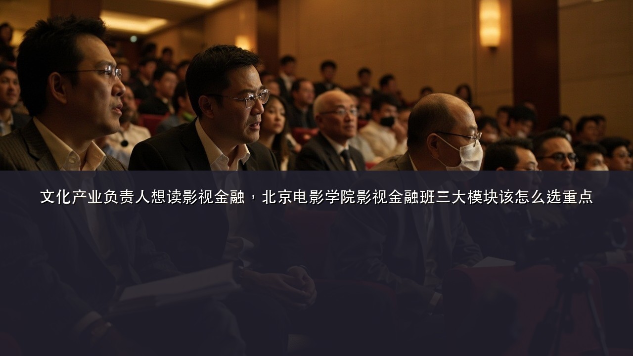 文化产业负责人想读影视金融,北京电影学院影视金融班三大模块该怎么选重点
