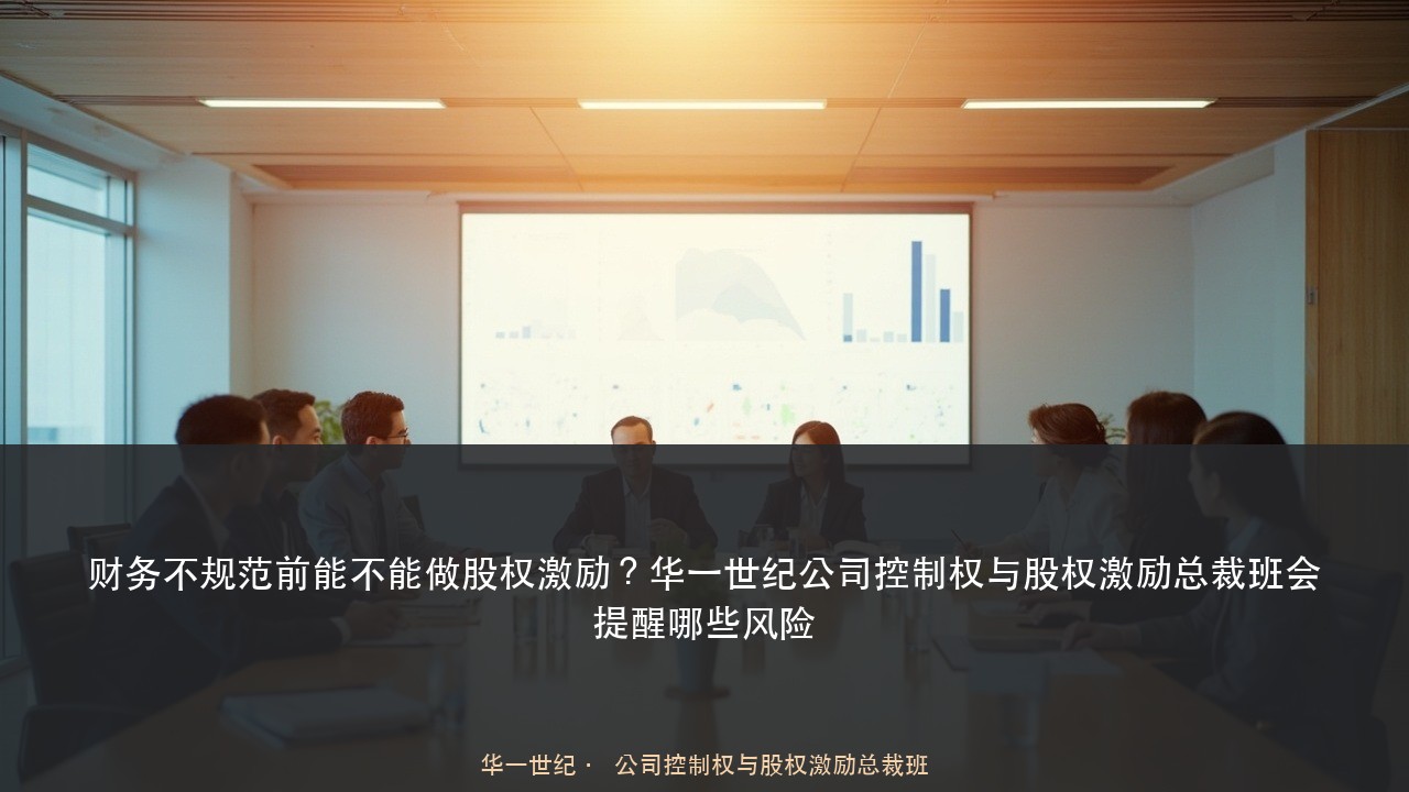 财务不规范前能不能做股权激励?华一世纪公司控制权与股权激励总裁班会提醒哪些风险