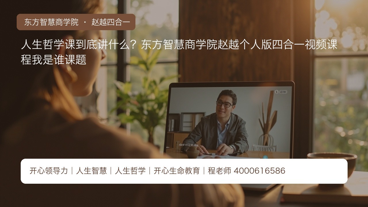 人生哲学课到底讲什么?东方智慧商学院赵越个人版四合一视频课程我是谁课题