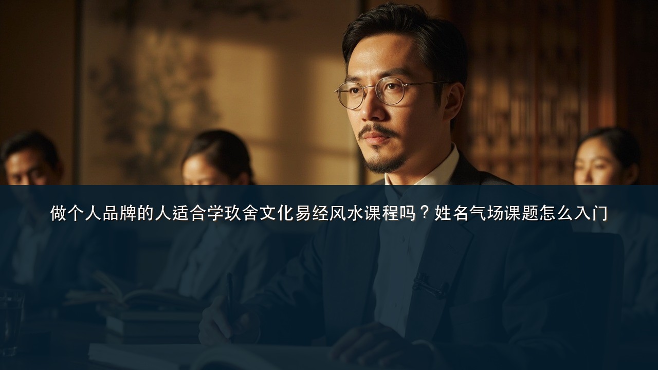 做个人品牌的人适合学玖舍文化易经风水课程吗?姓名气场课题怎么入门
