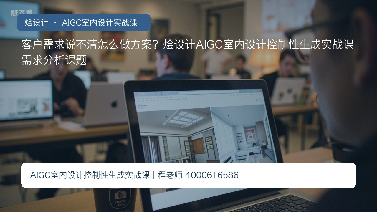 客户需求说不清怎么做方案？烩设计AIGC室内设计控制性生成实战课需求分析课题