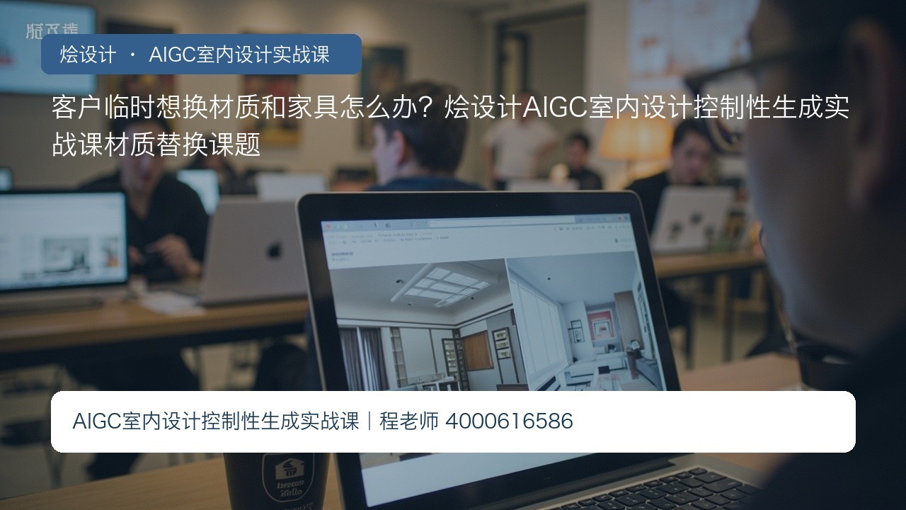 客户临时想换材质和家具怎么办?烩设计AIGC室内设计控制性生成实战课材质替换课题
