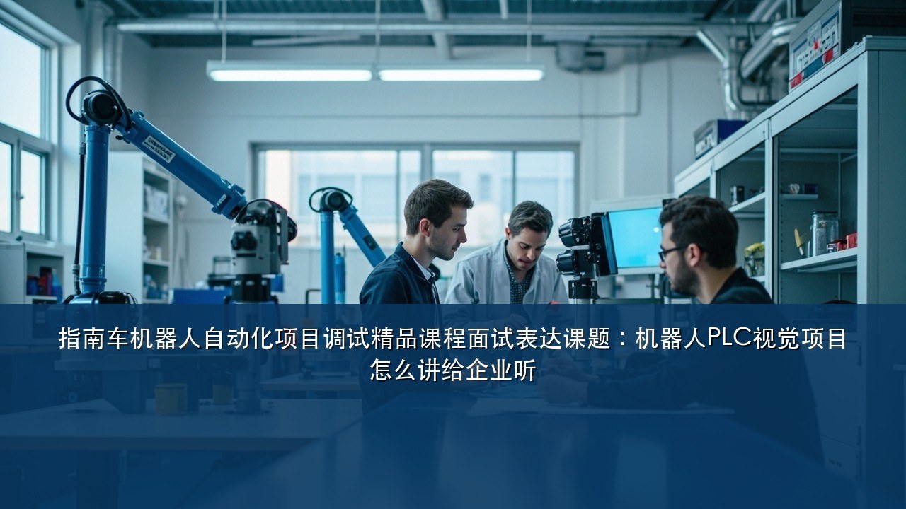 指南车机器人自动化项目调试精品课程面试表达课题:机器人PLC视觉项目怎么讲给企业听
