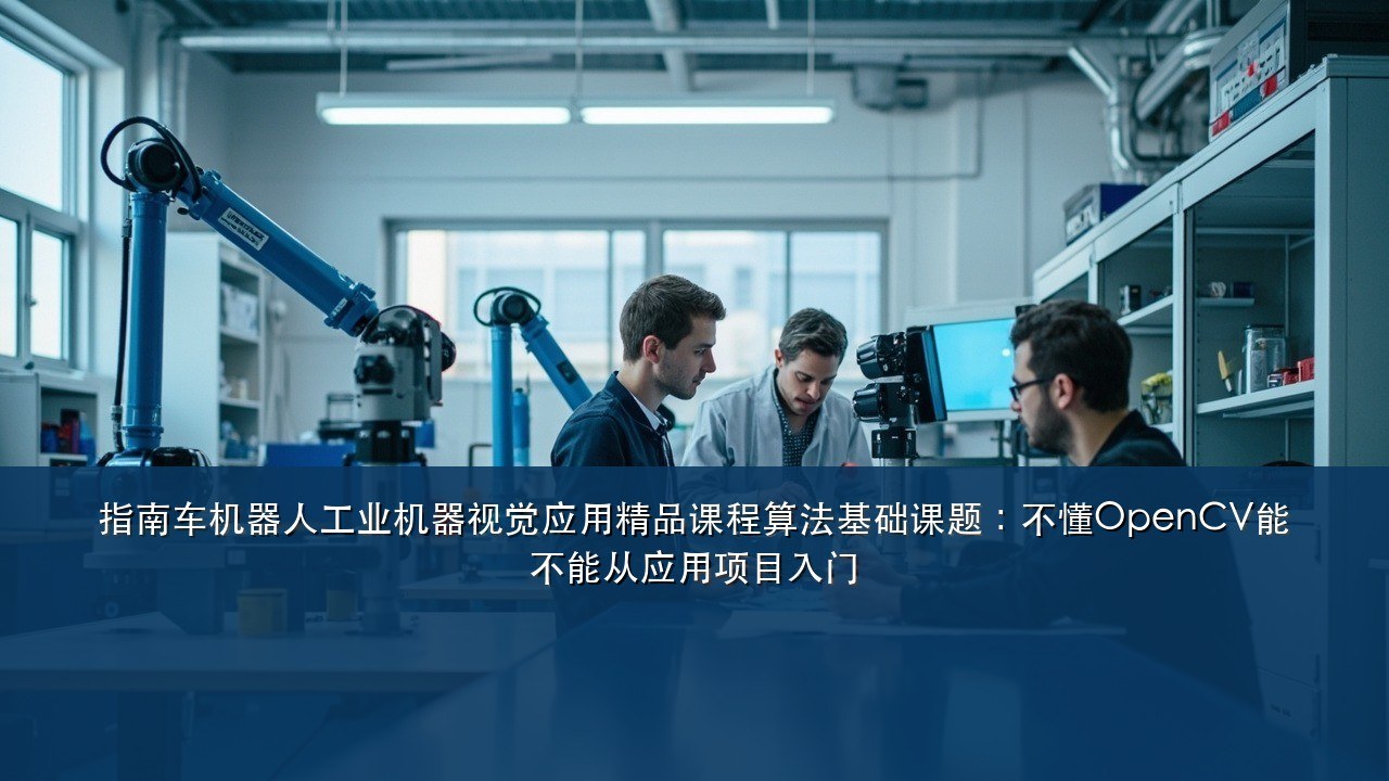 指南车机器人工业机器视觉应用精品课程算法基础课题:不懂OpenCV能不能从应用项目入门