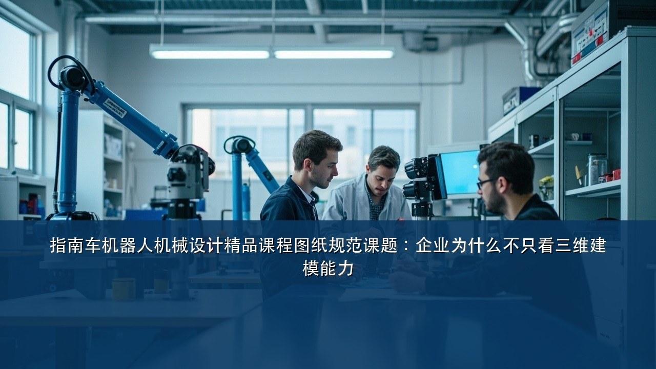 指南车机器人机械设计精品课程图纸规范课题:企业为什么不只看三维建模能力