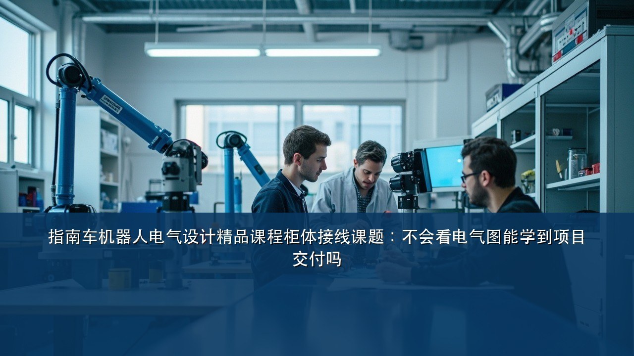 指南车机器人电气设计精品课程柜体接线课题:不会看电气图能学到项目交付吗